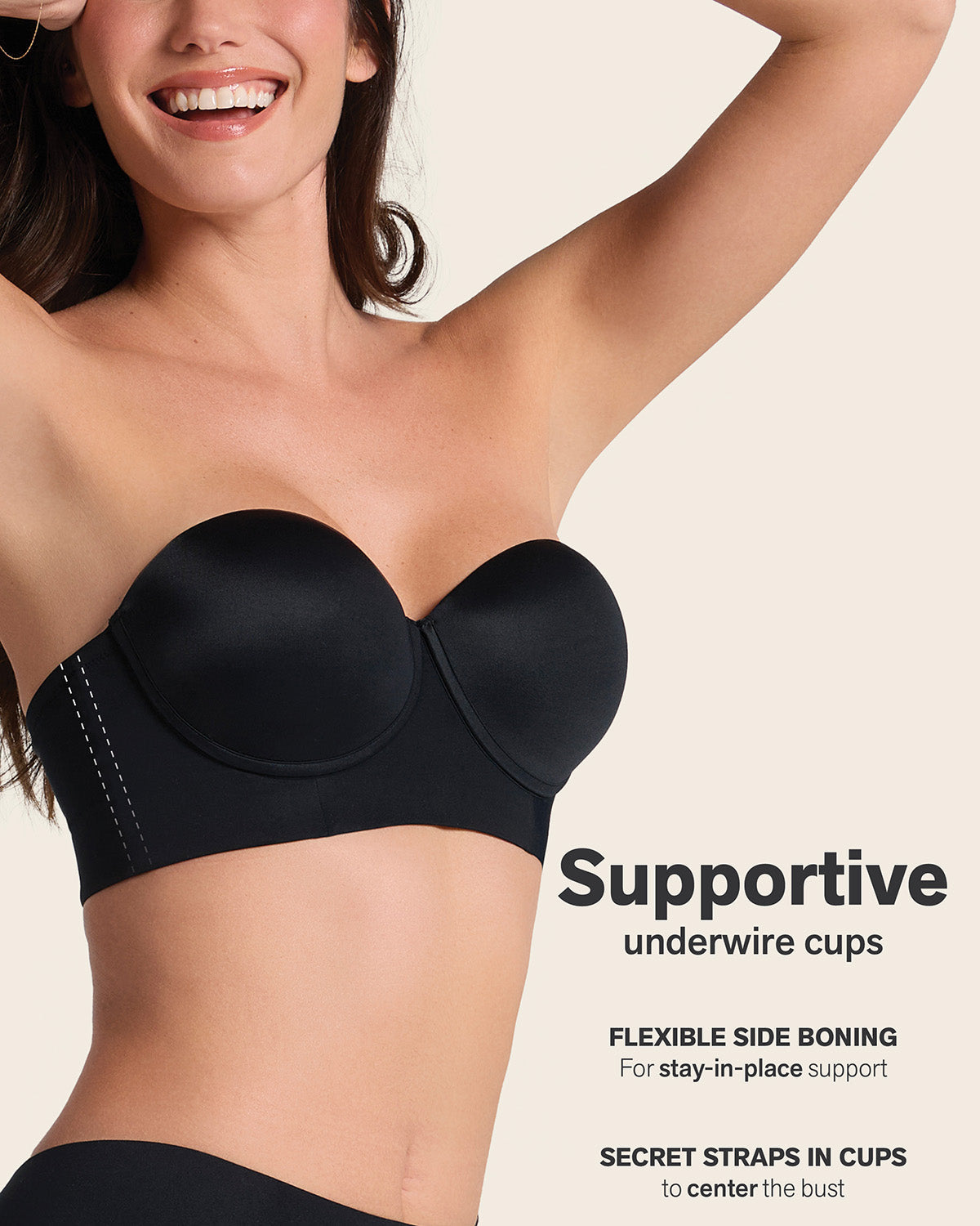 2-Pack Bras 360: Strapless Longline Contouring Bras