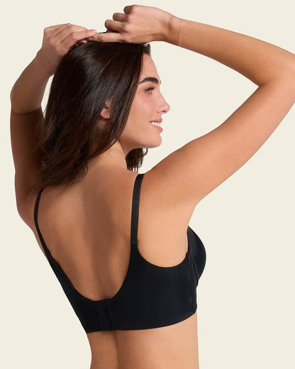 2-Pack High Profile Back Smoothing Bras with Soft Full Coverage Cups