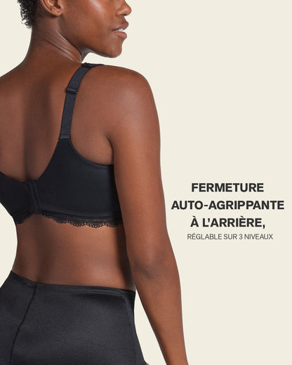 Deep Coverage Soft Lightly-Lined Lace Underwire Bra