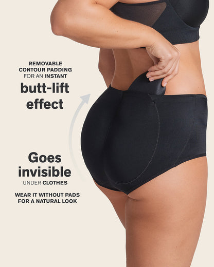 PadUp Panty & PadUp Short in Black and Nude