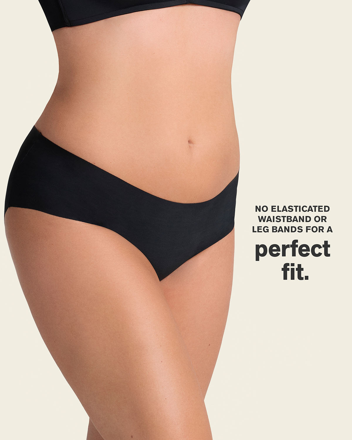 3-Pack No Ride-Up Seamless Hiphugger Panties