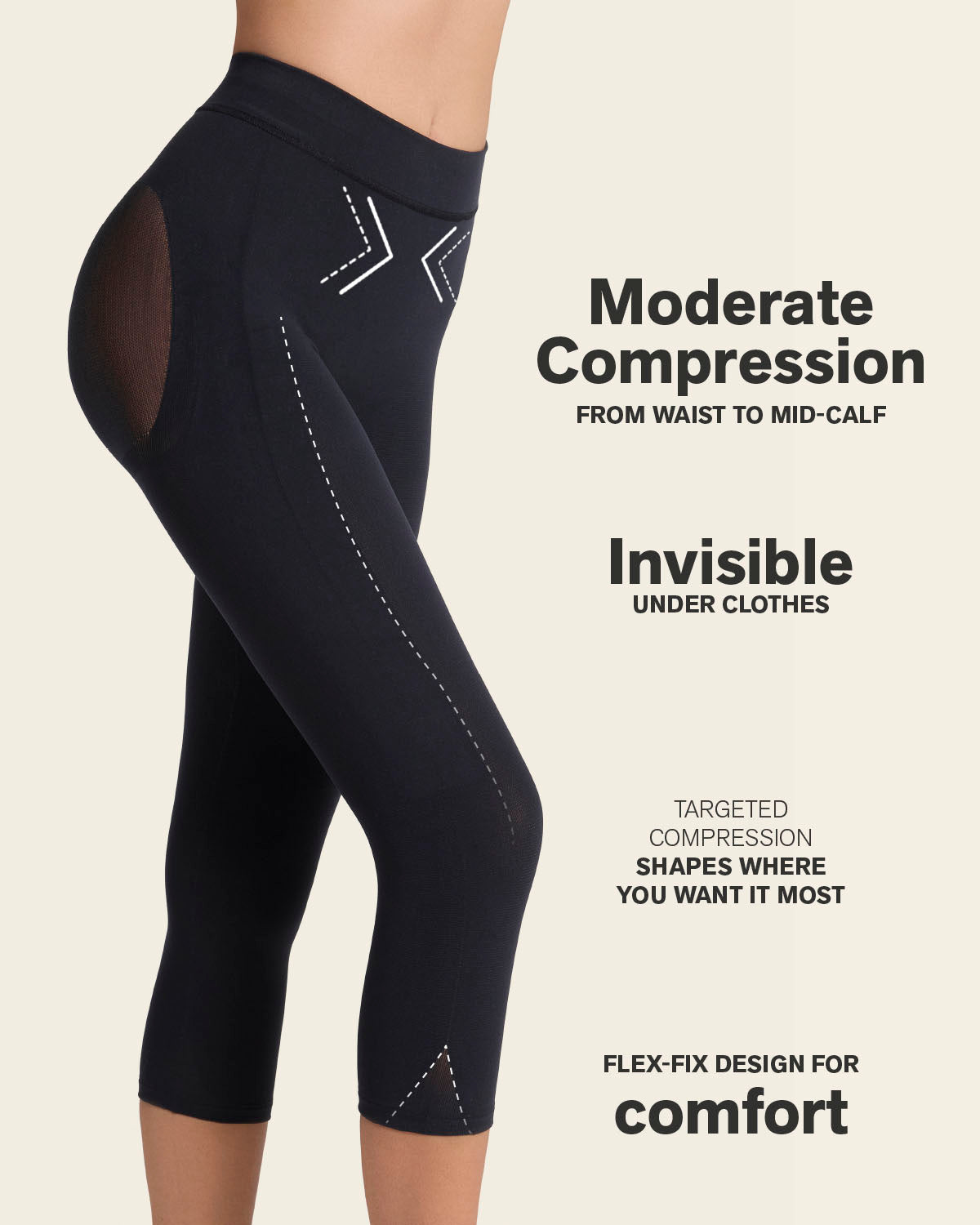 PowerStay Short + SmartShape Capri in Black