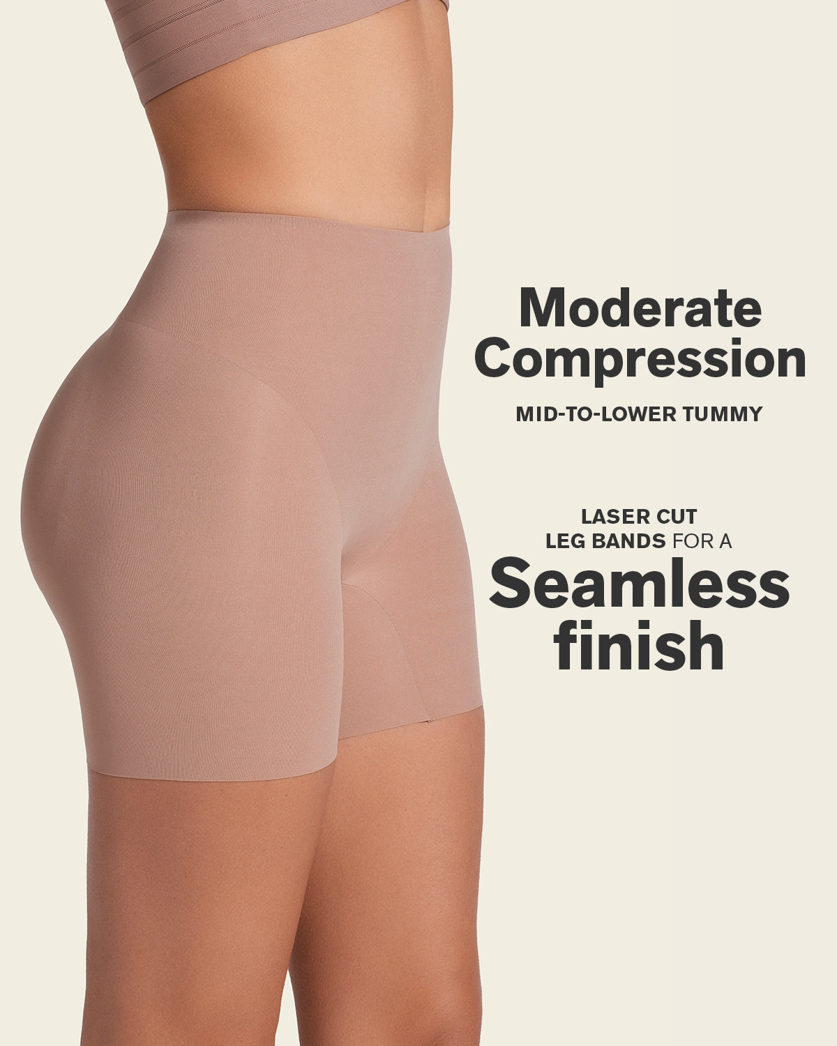 PadUp Panty & PadUp Short in Black and Nude