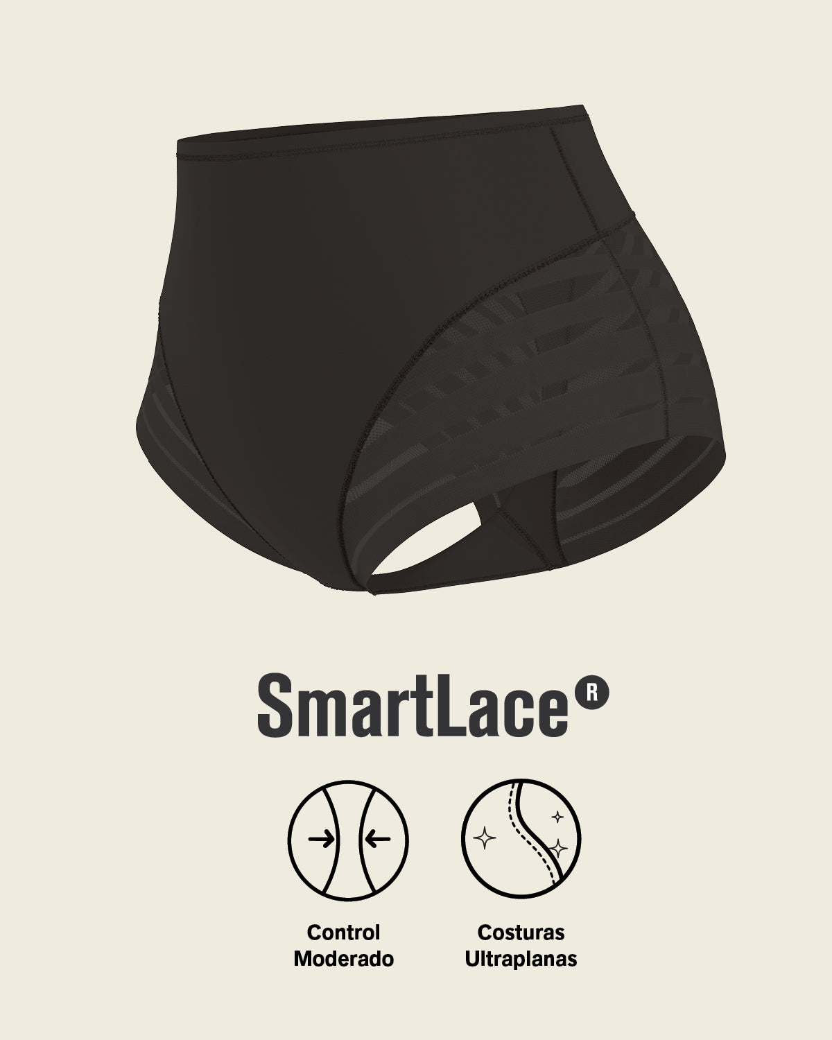 Everyday Bra + Stripe Undetectable Shaper Panty in Black