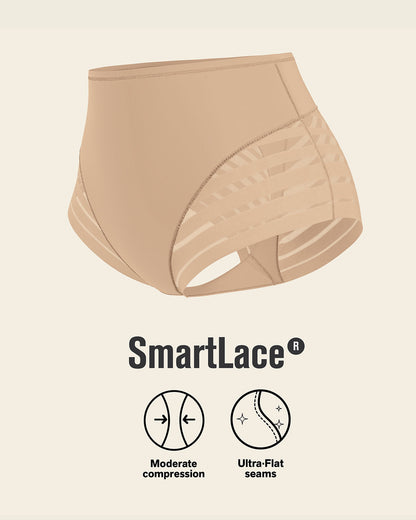 Everyday Bra + Stripe Undetectable Shaper Panty in Golden Beige