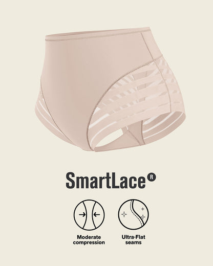 High Profile Bra + Stripe Undetectable Panty in Nude