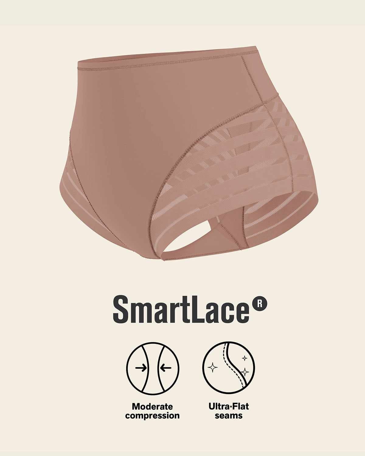 PowerStay Short & Stripe Undetectable Panty Bundle in Nude