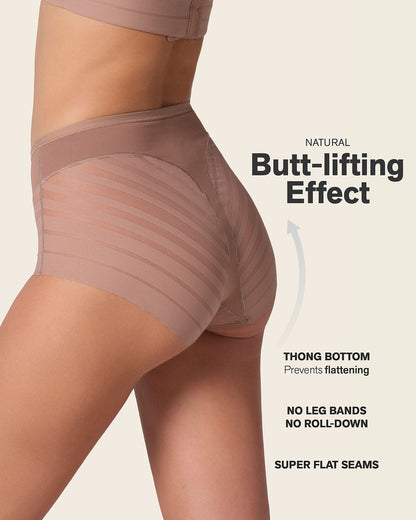 PowerStay Short & Stripe Undetectable Panty Bundle in Nude