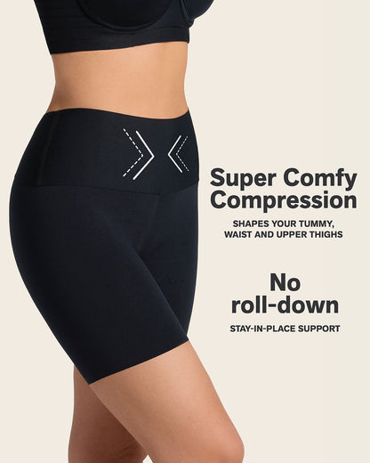 PowerStay Short & Stripe Undetectable Panty Bundle in Black