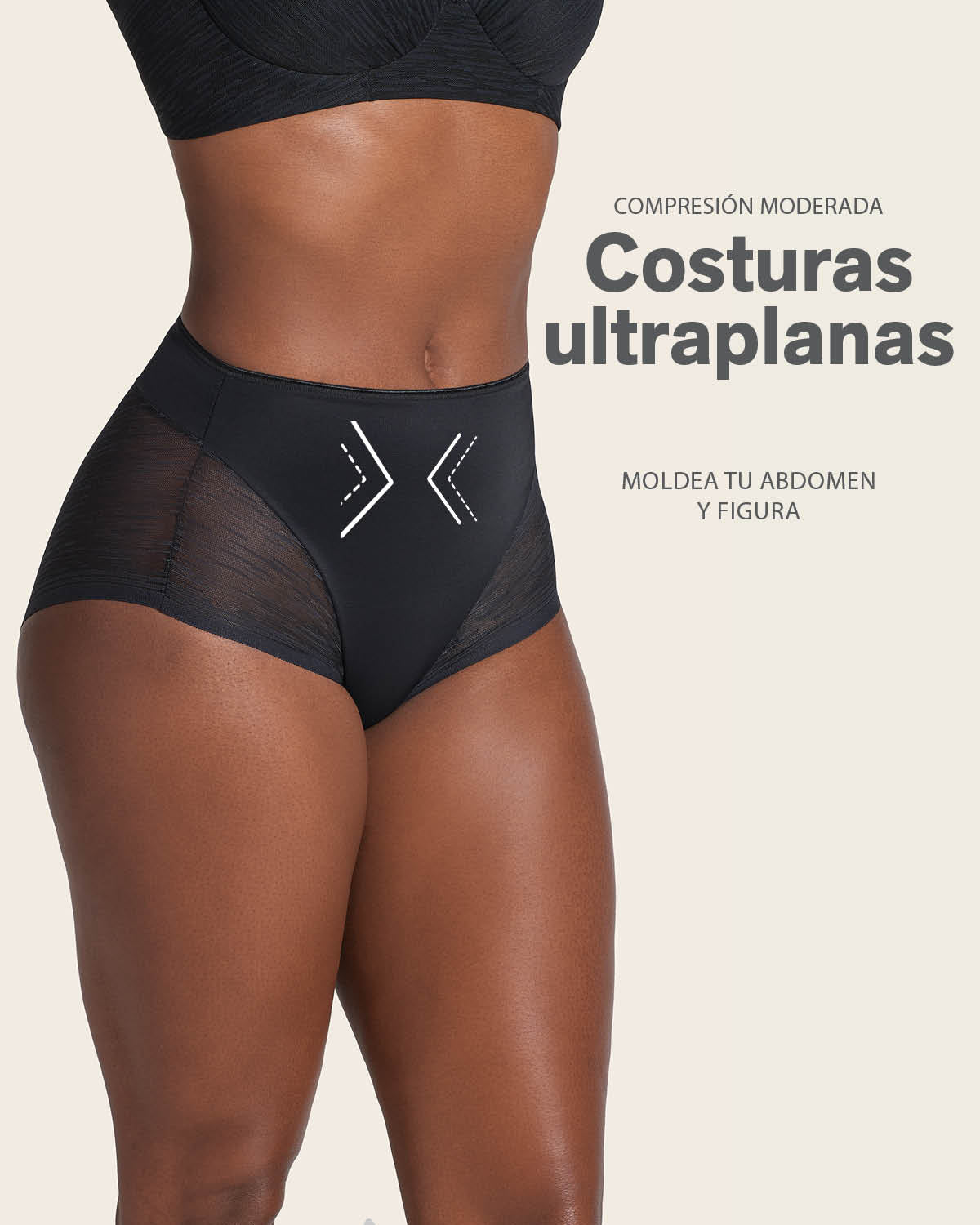 3-Pack High-Waisted Sheer Lace Shaper Panties