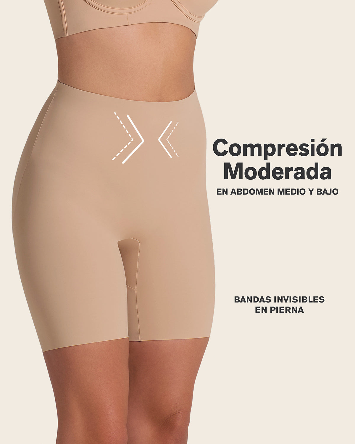 Midrise Anti Chafing Butt Lifter Shaper Short