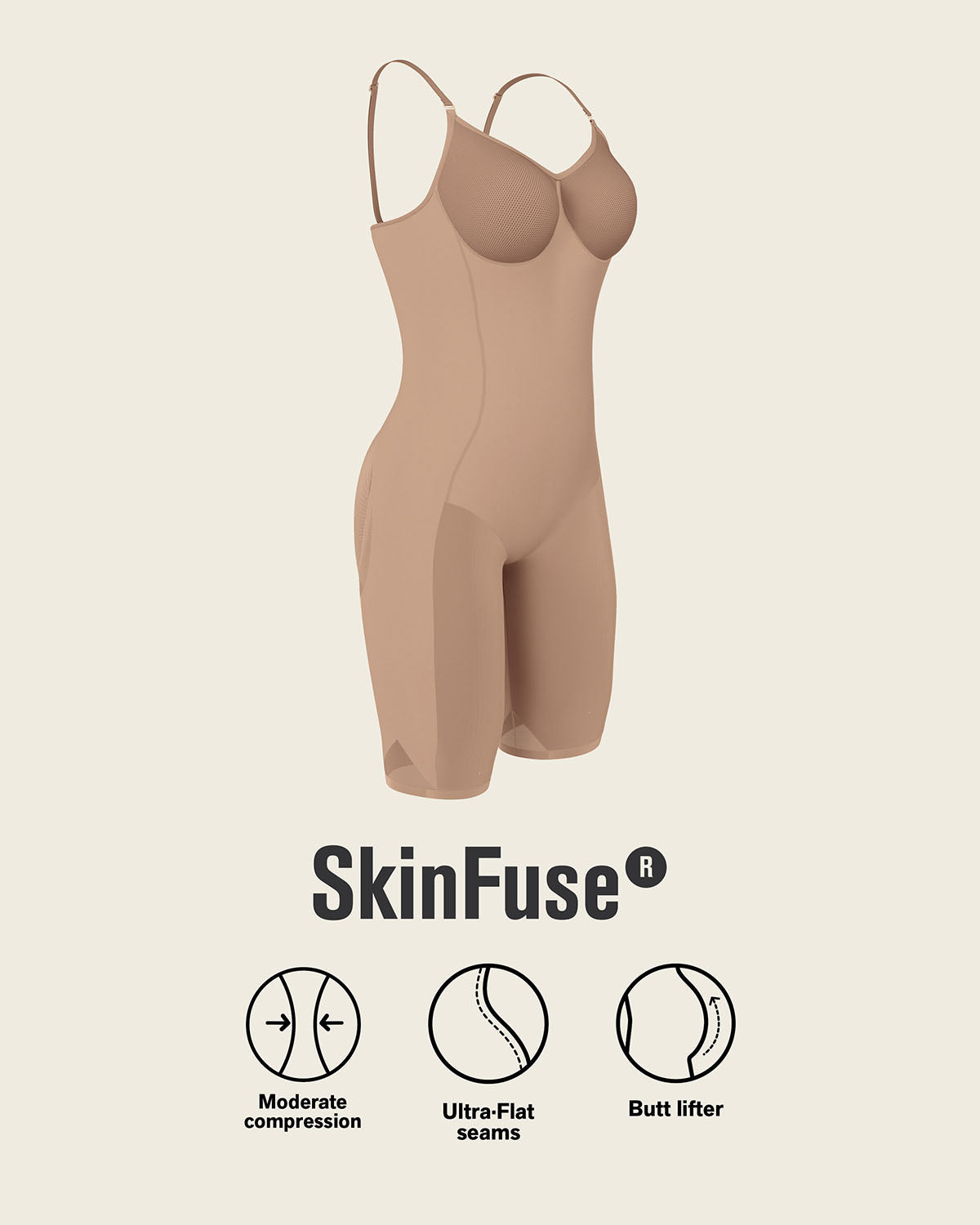 Full Coverage Seamless Shaping Bodysuit