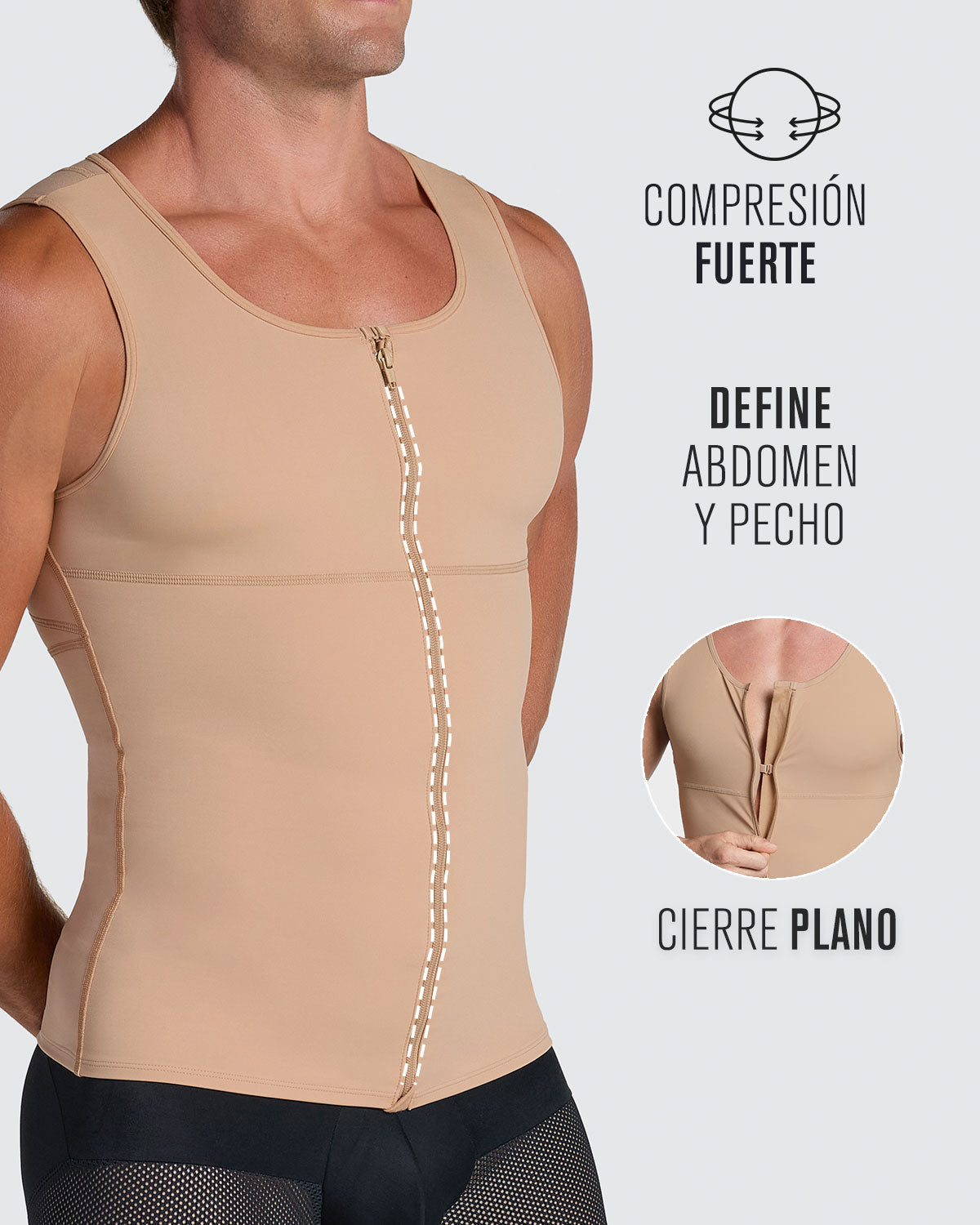 Moderate Shaper Vest with Double-Layered Abs & Back Support