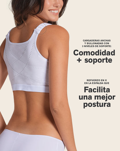 Stretch Cotton Wireless Posture Corrector Bra