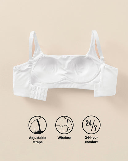 Everyday Bra + Stripe Undetectable Shaper Panty in White