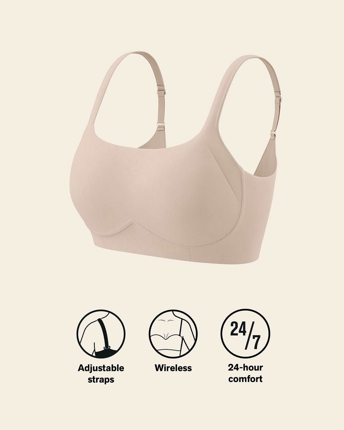 2-Pack Everyday Wireless Support Bras
