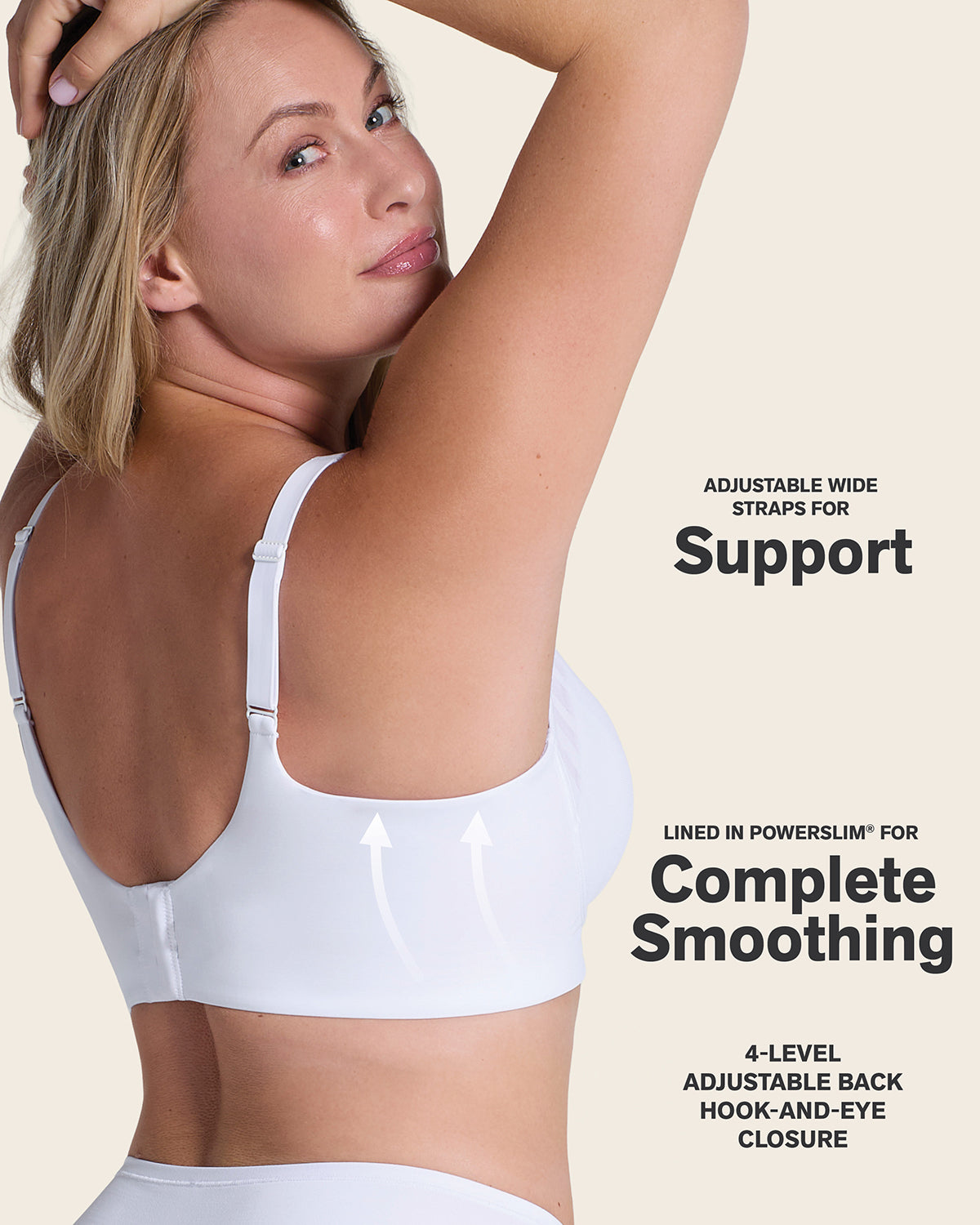 Daily Bra & Stripe Undetectable in White
