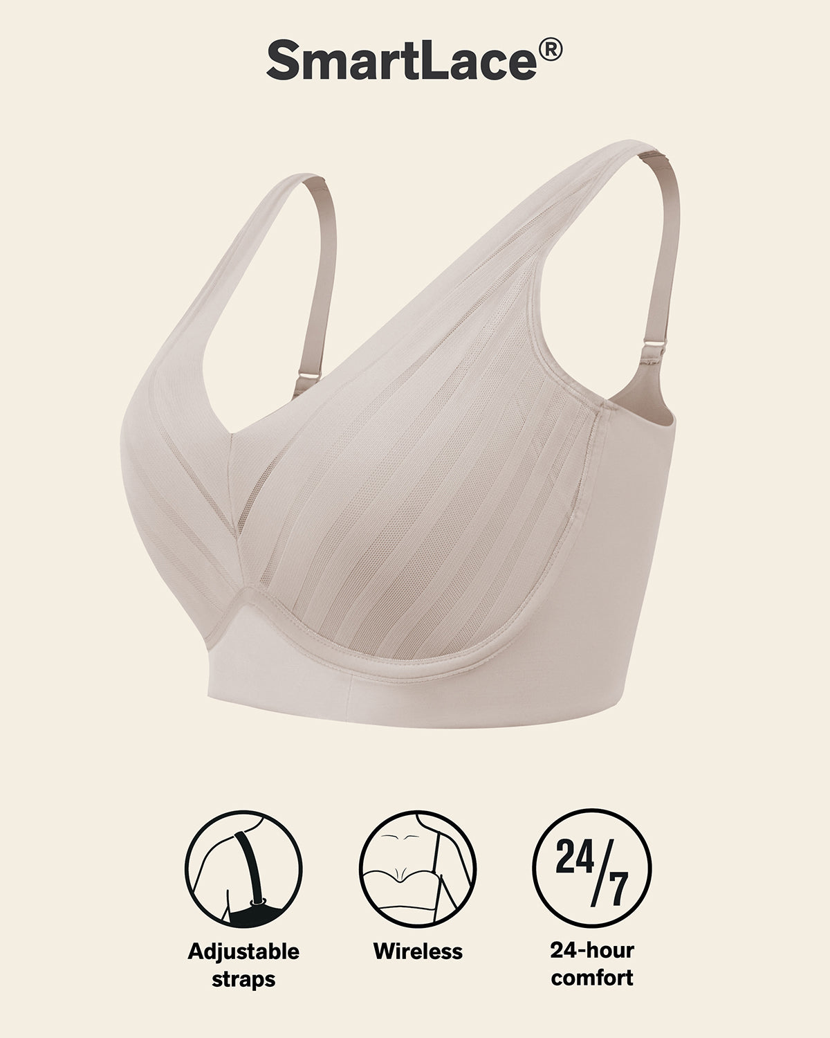 Daily Bra & Stripe Undetectable in Nude