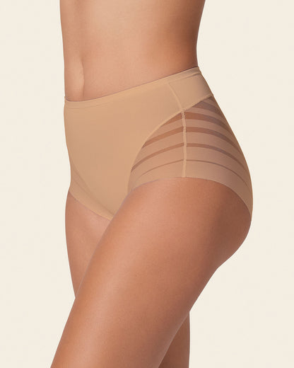 Everyday Bra + Stripe Undetectable Shaper Panty in Golden Beige