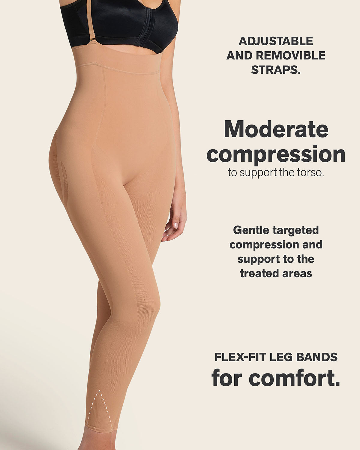 Post-Surgical Ankle Length Bodysuit